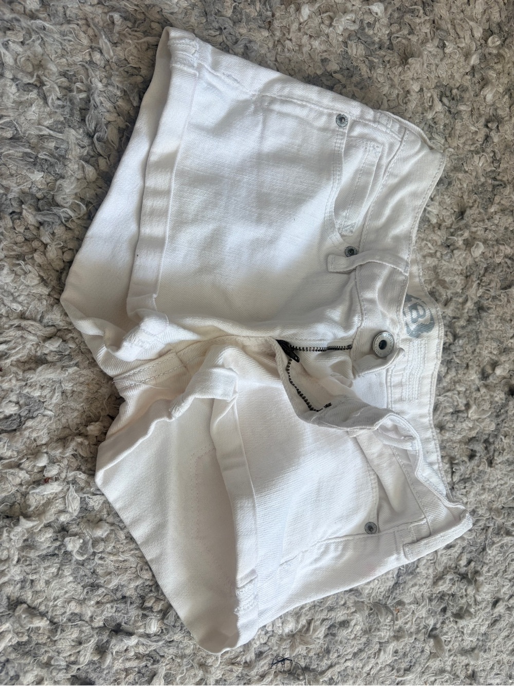 White Women's white Denim Shorts